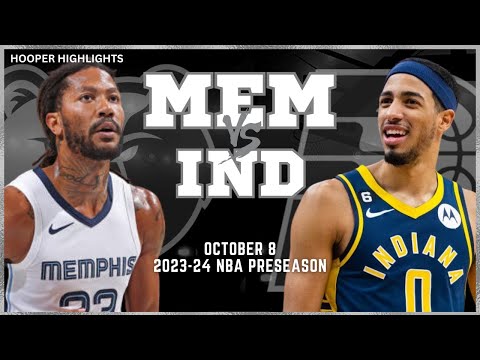 Indiana Pacers vs Memphis Grizzlies Full Game Highlights | Oct 8 | 2023-24 NBA Preseason