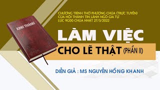  HTTL NGÔ GIA TỰ - Chương Trình Thờ Phượng Chúa - 27/03/2022