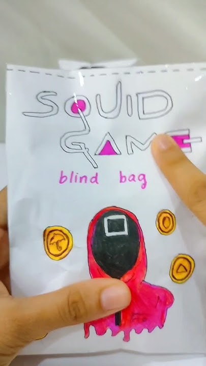 Squid Game blind bag💵 #squidgame #diy #craft #papercraft #blindbag #
