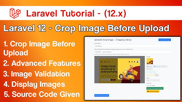 Laravel Crop Image Before Upload Using Cropper js - Step By Step