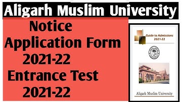 🤔AMU application form 2021-22 released AMU ⚠️entrance exam date released 2021-22🚫🔥 amu form 2021-22