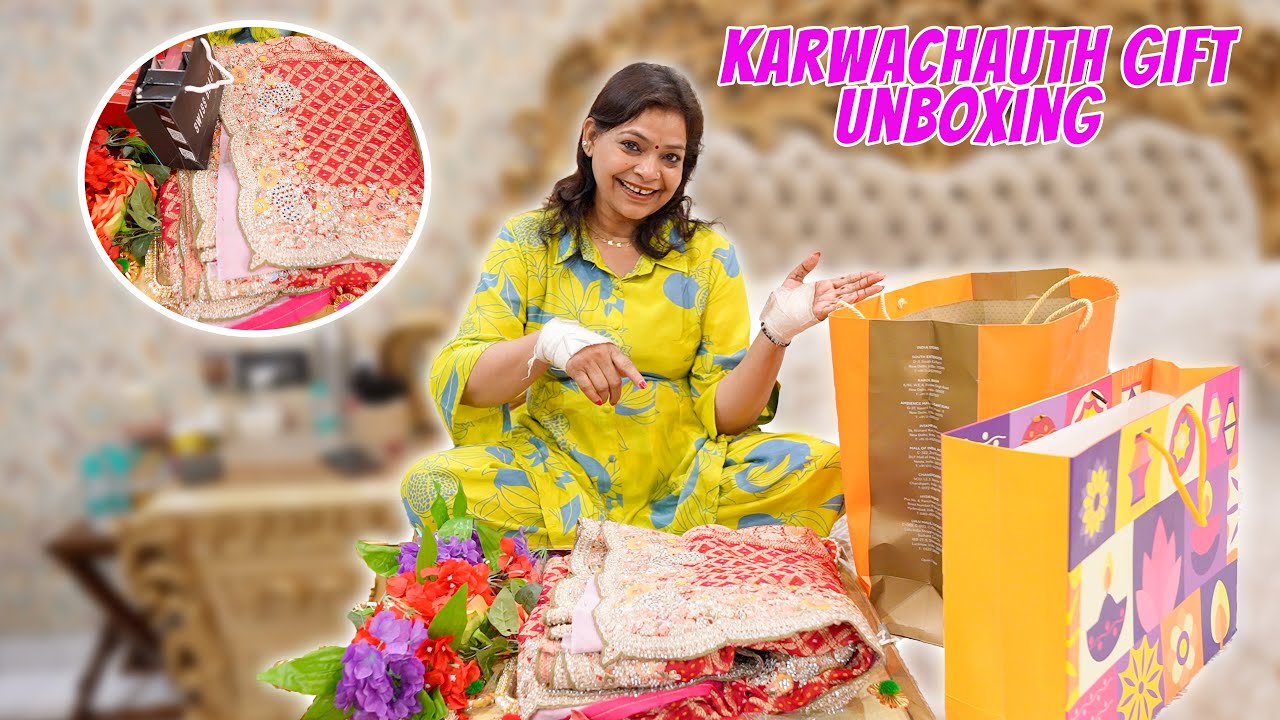 Gift mila ya Sapna tha? Karwa Chauth Special Unboxing 🎁