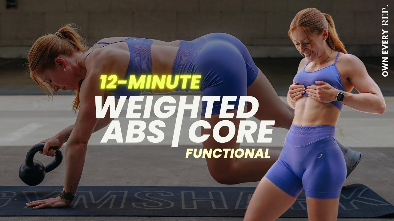 12 Min. Weighted Core | DB and KB-friendly | Functional & FUN | STRONG Abs & Core