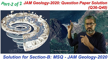 2020_Part-02/02: Q36-Q40_#Section B_#MSQ_#JAM_#Geology#Question Answer. #JAM_2020_MSQ_Q36to40_Solns.