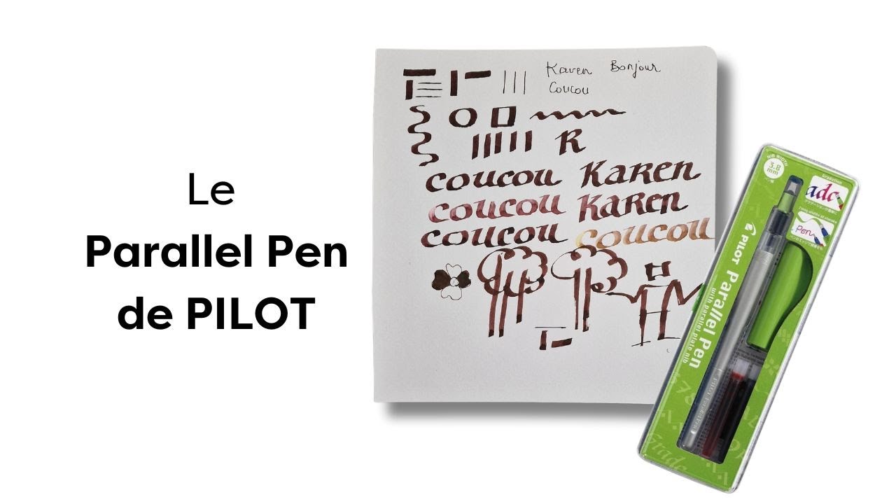 S'initier à la calligraphie et dessiner avec le Parallel pen de Pilot