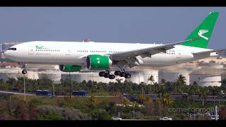 Turkmenistan Boeing 777-200LR Test Flight at Fort Lauderdale | EZ-A780