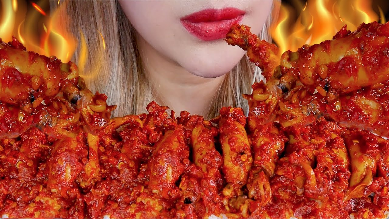 PEDAS PANAS❗️ASMR SAMBAL BABY CUMI PEDAS 💥🔥 SPICY CHILI BABY SQUID