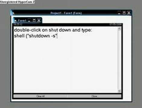 Visual Basic Tutorial: System Remote