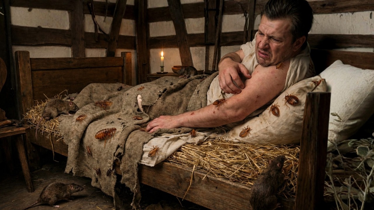 Schlafen im Mittelalter: Läuse, Flöhe, Ratten - Der tägliche Kampf in deinem Bett