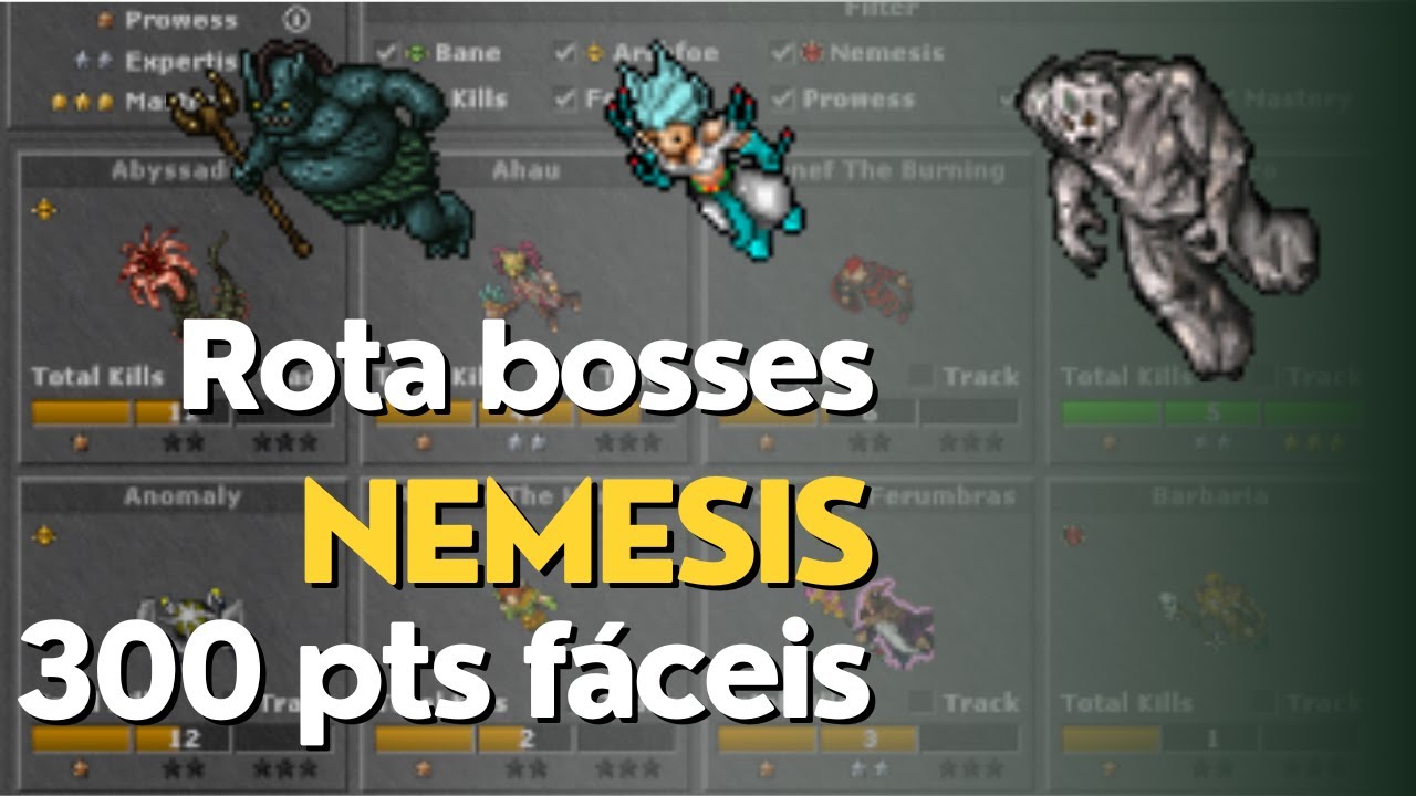 Tibia Rot Tibia - Rota de Bosses Nemesis extremamente fáceis - YouTube