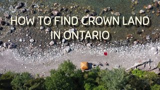 How to find CROWN LAND in Ontario.