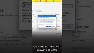 Cara mudah membuat passwprd di micorosft word