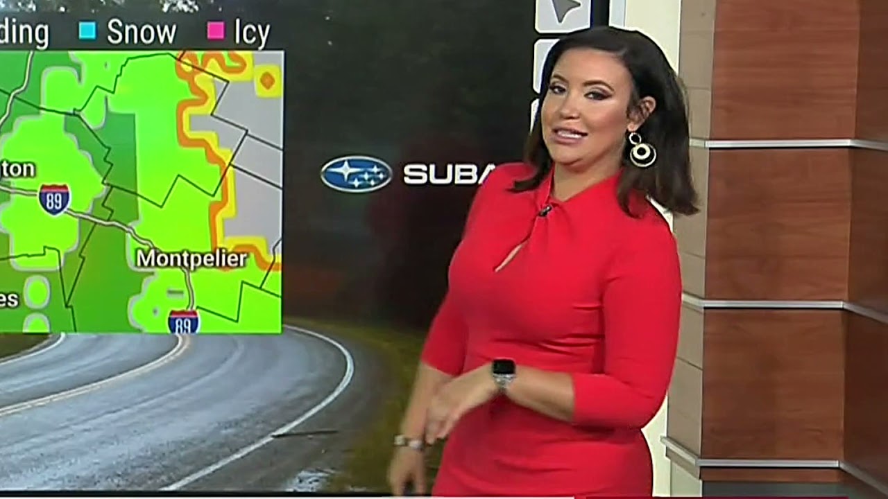 Felicia Combs - 092421 Red Dress - Weather Channel - Rear View - Easy ...