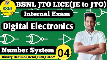 Class 04 | Digital Electronics | Number System | BSNL JTO LICE Classes | Raghuvanshi Classes
