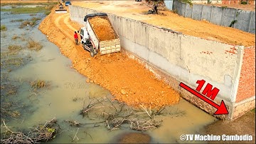 Full Process 100% Completed Techniques Building New Road By Operator Skills Dozer Spreading Stone