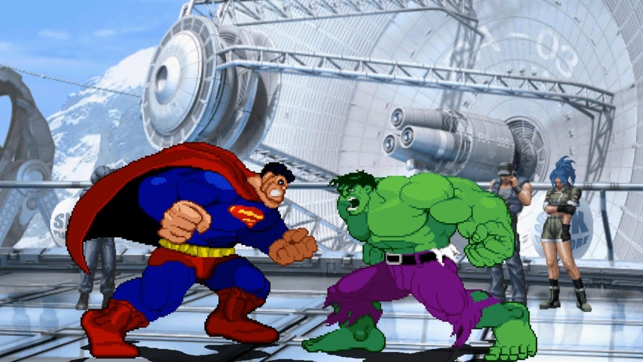 OVERDOSE SUPERMAN vs HULK - Amazing epic fight battle ! - YouTube