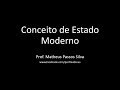 Conceito de Estado moderno