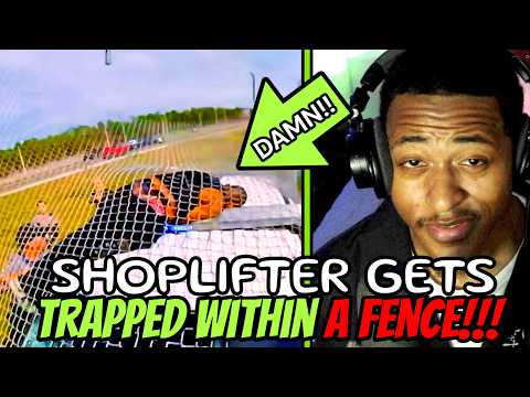 WITHIN THE WIRE | Shop Lifter Gets Trapped Within A Fence Fleeing The Cops (INTENSE CHASE)