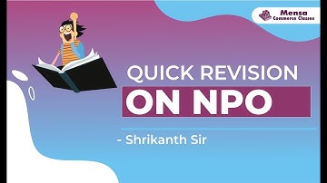 NPO - Revision - By Srikaanth sir