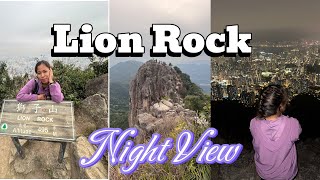 Pemandangan Malam Batu Singa Rute | Hong Kong