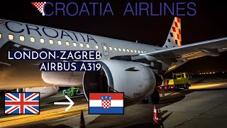 Croatia Airlines Airbus A319-100 | LHR-ZAG | Economy Comfort