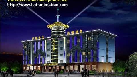 building lighting,LED lighting effect works from Professional LED animation software