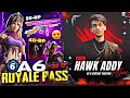 New royal pass is here  hawk addy is live as a redecentesports content creator 