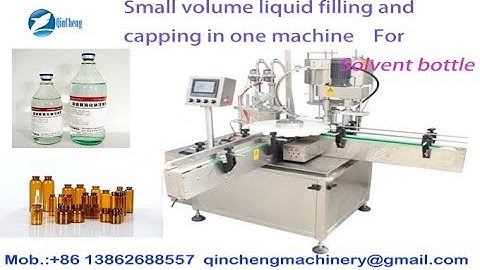 Solvent bottle liquid filling inner plug and sealing machine packing machine