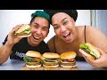 FIRST TIME COOKING THE IMPOSSIBLE BURGER WITH PATRICKSTARRR | MUKBANG MONDAY HEYITSPETER