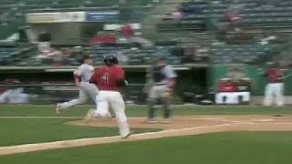 Rock Cats' Kvasnicka hits two-run double