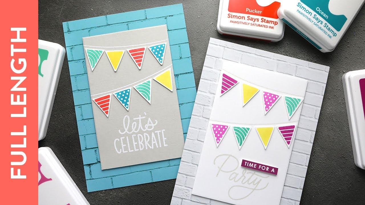 ???? LIVE REPLAY - Two Stamped Birthday Cards