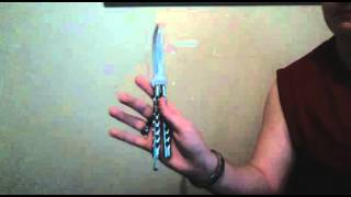 Balisong Butterfly knife basic opening and double rollout
