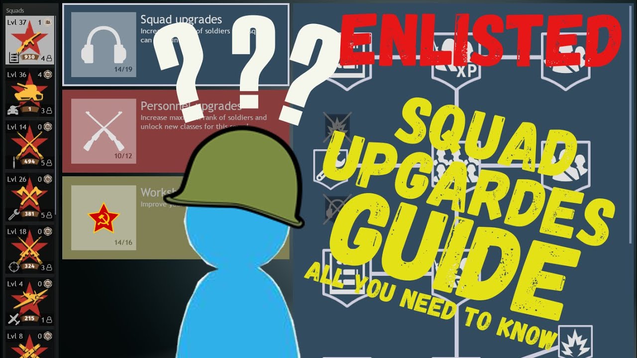 ENLISTED Squad Upgrades All you need to know