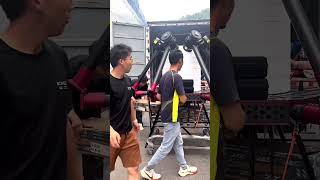 Take a look at how to load this 300kg payload heavy-lift drone onto a transport truck.
