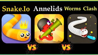 Snake.Io Vs Worms Clash Vs Annelids Game Comparison! screenshot 4