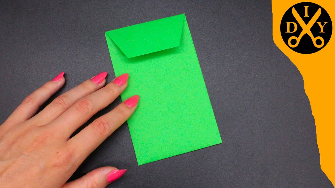 How to fold an envelope with paper DIY gift - YouTube
