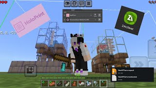 How to IMPORT HOLOPRINT MCPACK on Minecraft using/on ANDROID/MOBILE!!! screenshot 3