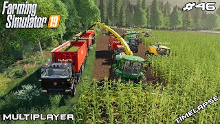 Filling 2 BGA's with corn silage | Stappenbach 2020 | Multiplayer Farming Simulator 19 | Episode 46