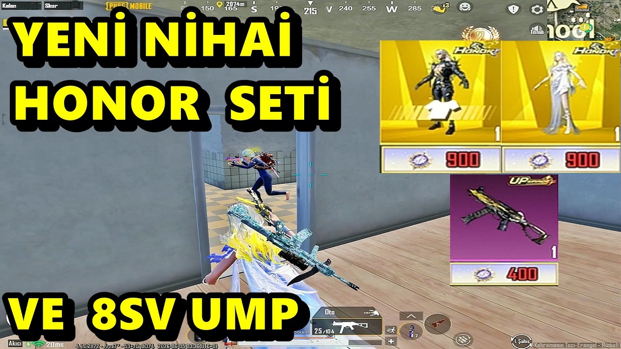 YENİ NİHAİ SETLER İLE ORTALIĞI DUMAN ETTİM ! BATUR GAME SOLO SQUAD PUBG MOBİLE