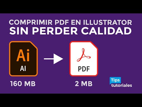 Comprimir PDF 📕 en Illustrator 👉SIN PERDER CALIDAD👈