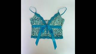 Zebra Print Bow Y2K Y Camis