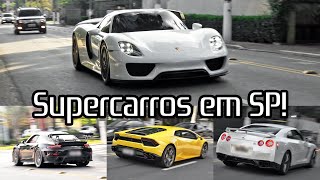 Encontrei um 918 SPYDER de 12 MILHÕES na AVENIDA EUROPA + Exóticos Acelerando! SUPERCARS VLOG 12