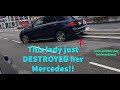 Crazy Lady Smashes Her Mercedes in Metrotown!