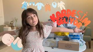 KARDEŞİM GELİYOORR 😲​😍​ | KARGOLARI AÇIYORUZ 😊​👣​👶​