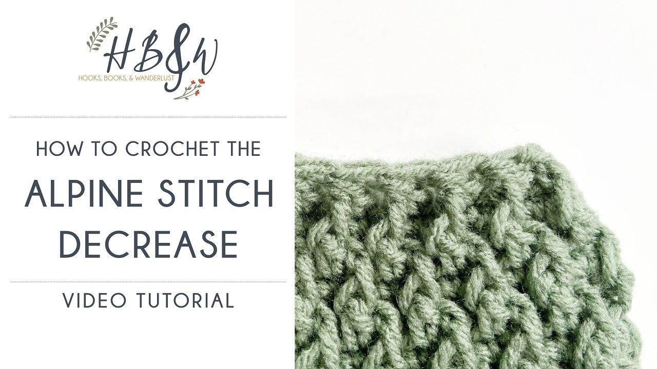 Alpine Stitch Decrease - YouTube