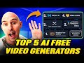 Top 5 FREE AI Video Generators (Unlimited, No Watermark, With Sound!)