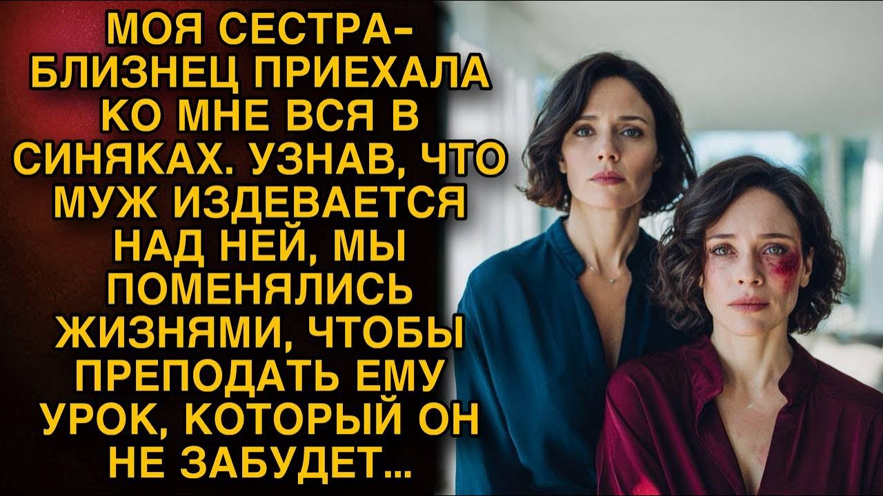 Моя сестра-близнец приехала вся в синяках, мы решили поменяться жизнями, чтобы проучить ее мужа...