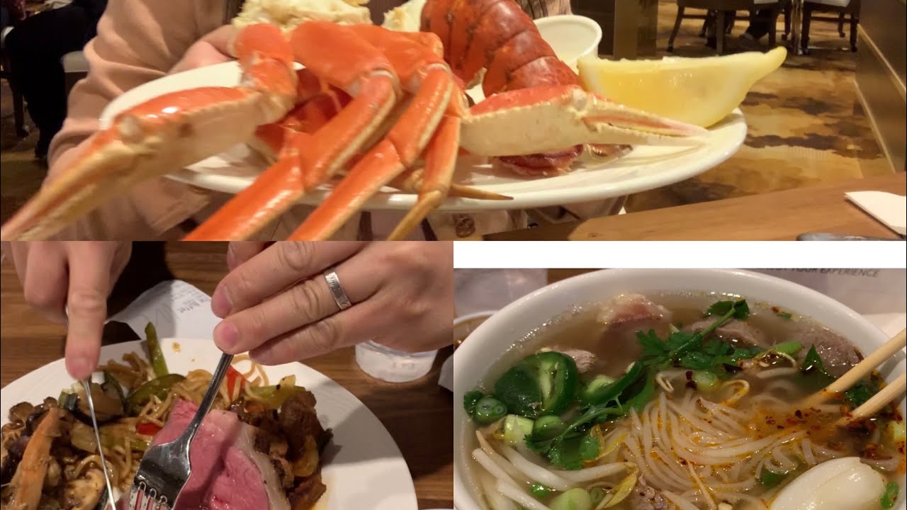 Casino Black Hawk buffet Pho Viet snow crab leg🦀 lobster tail 🦞 Part 1 YouTube
