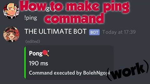 How to make a ping command - Bot Designer For Discord #1
