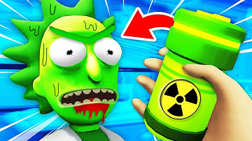 Turning RICK Into TOXIC RICK With SECRET POTION (Rick and Morty: Virtual Rick-Ality VR Gameplay)
